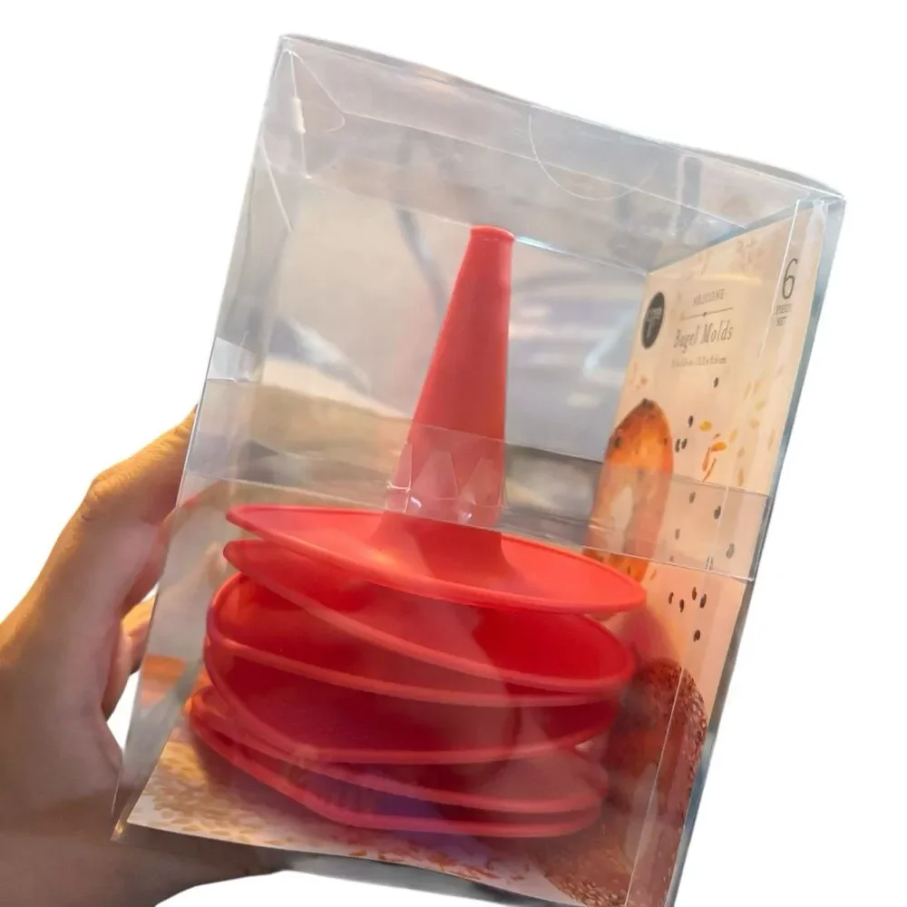 Core Silicone Bagel‎ Set Of 6 Molds. Red
